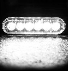 6 LED Markeringslys 12v - Kraftig model