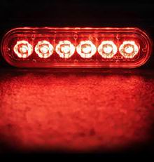 6 LED Markeringslys 12v - Kraftig model
