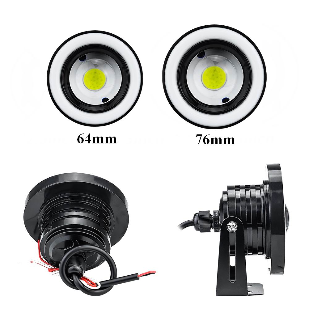 LED Eagle Eye projektør sæt med 2 stk.12 volt - 20 watt