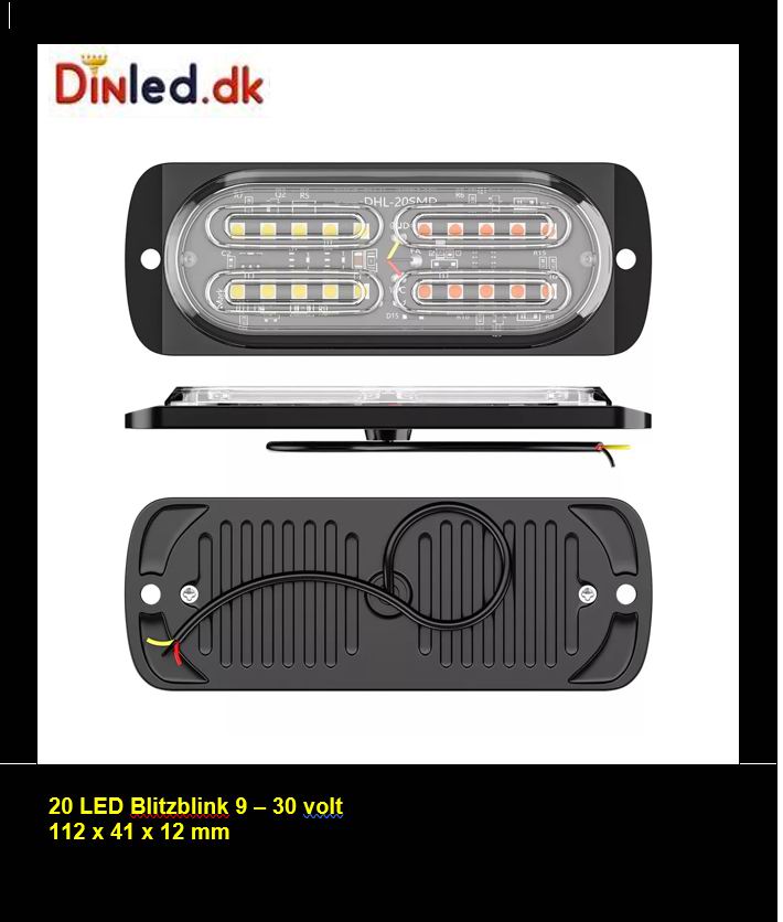 20 LED Blitzblink / strobe blink 12v / 24v