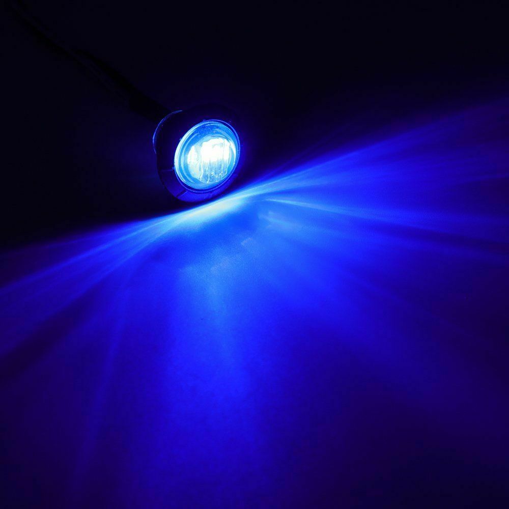 Rund LED markeringslygte, 24v