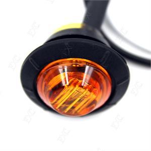 Rund LED markeringslygte, 24v